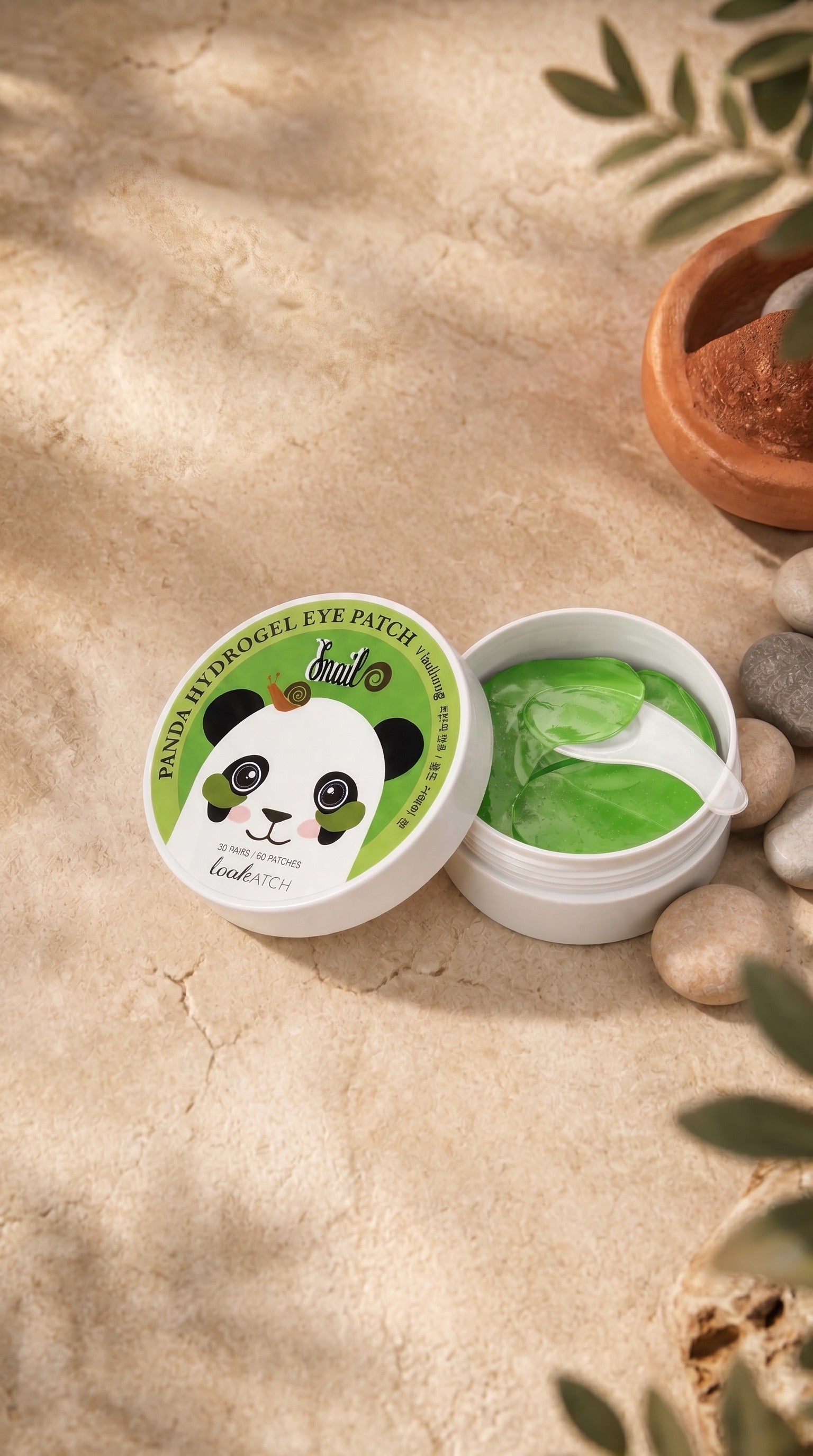 LOOK AT ME Panda Hydrogel Eye Patches (Snail) — 30 Pairs